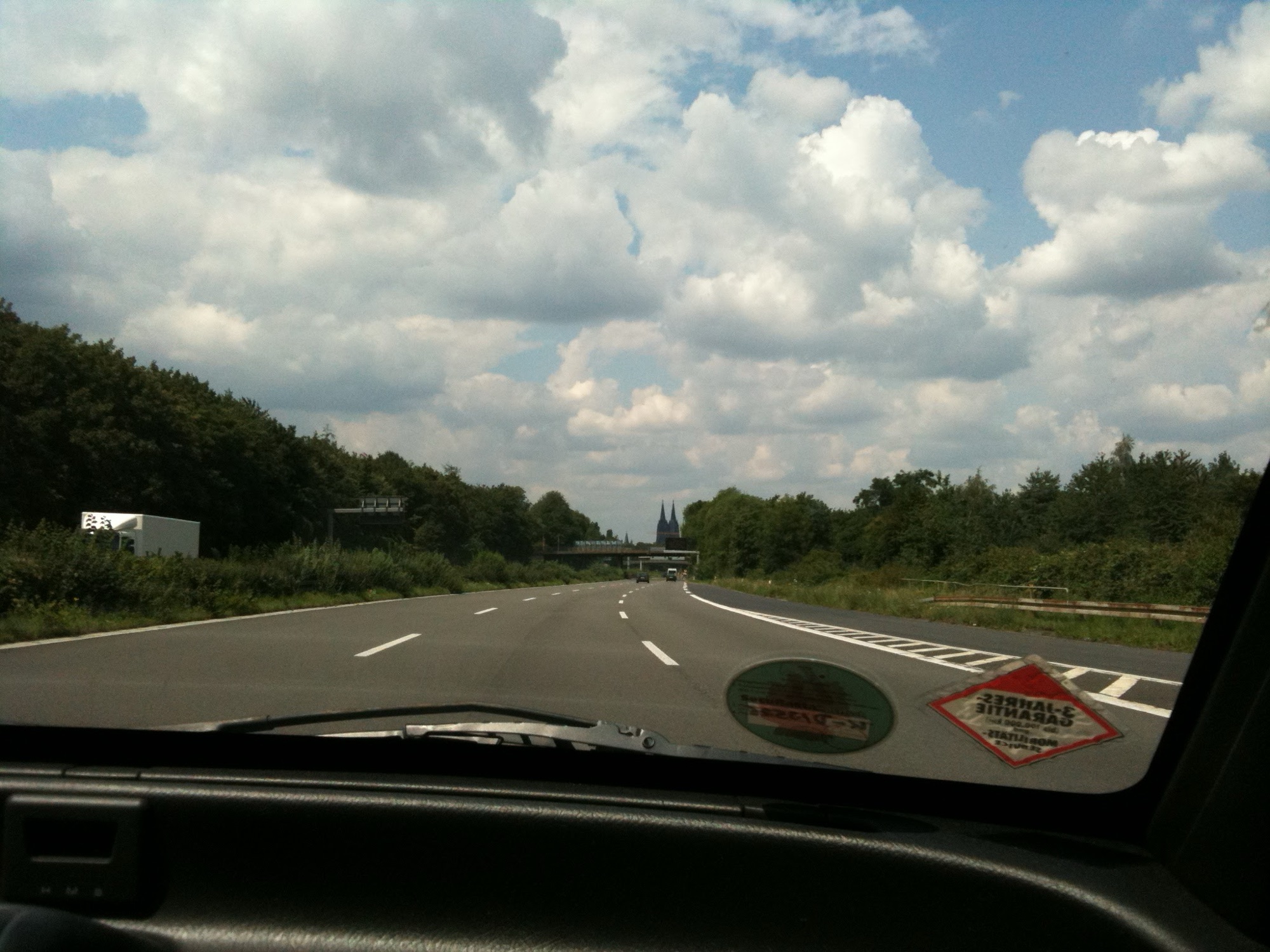 driving Autobahn to Koeln city